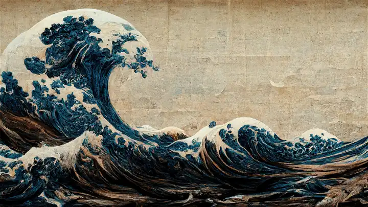 Sample: Great Wave in Ocean