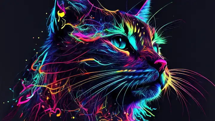 Sample: Neon Cat