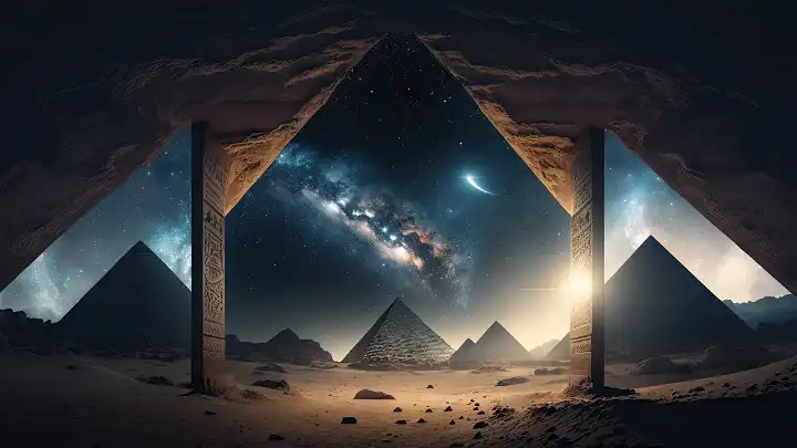 Sample: Egyptian Pyramids in Future Desert